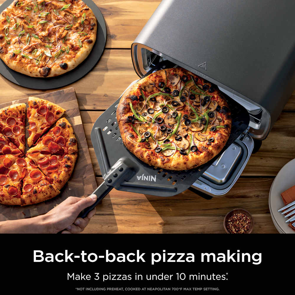 Ninja Artisan™ 5-in-1 Electric Pizza Oven Kit with Peel Adjustable Table & Cover