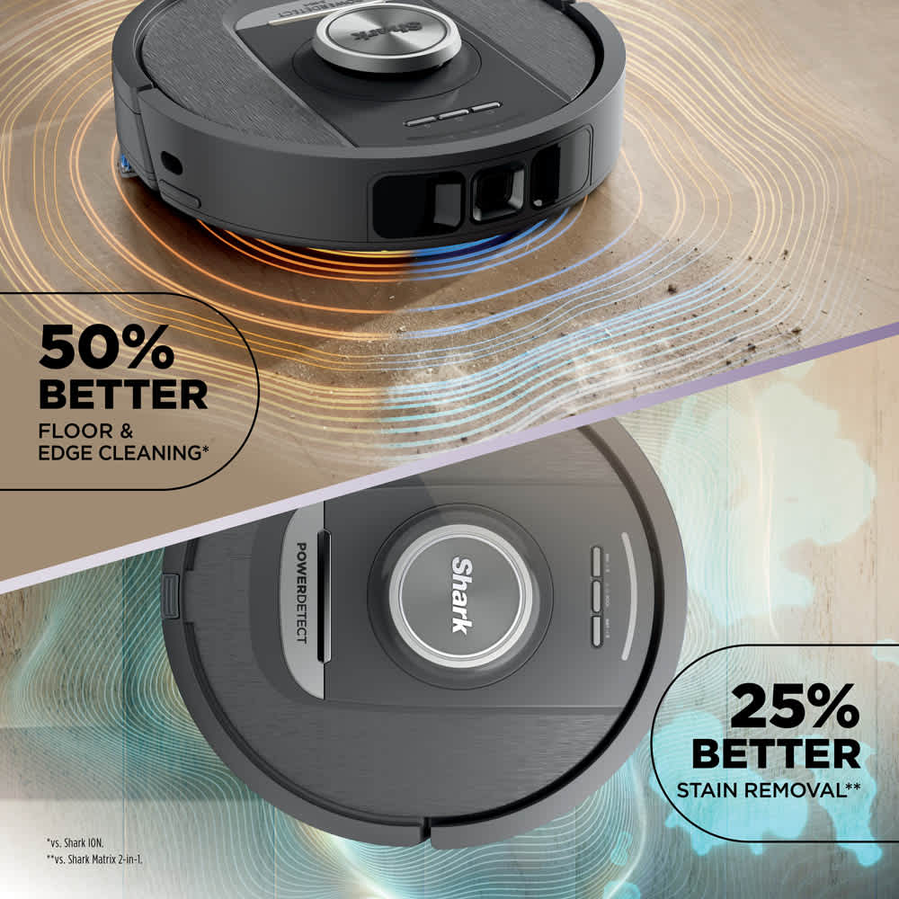 Shark PowerDetect™ 2-in-1 Robot Vacuum and Mop with NeverTouch™ Base