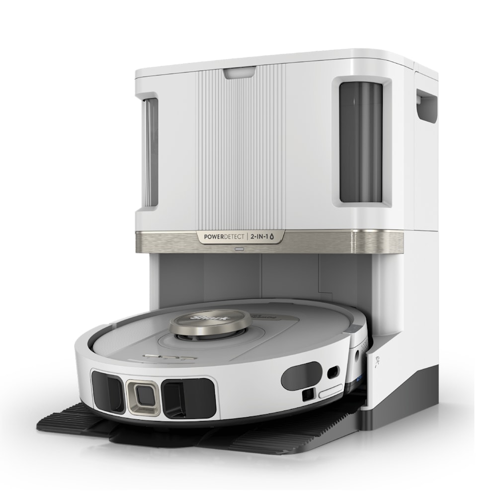 Shark PowerDetect™ 2-in-1 Robot Vacuum and Mop with NeverTouch™ Pro Base (White)