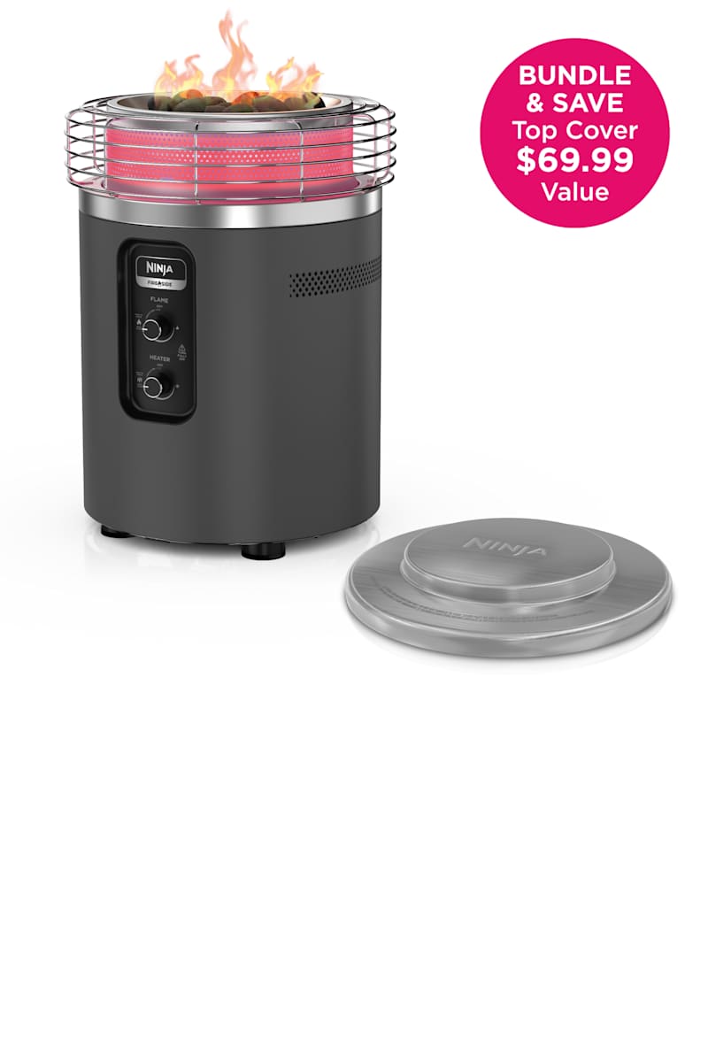 Ninja Fireside360™ Outdoor Heater & Fire Pit and Top Cover Bundle