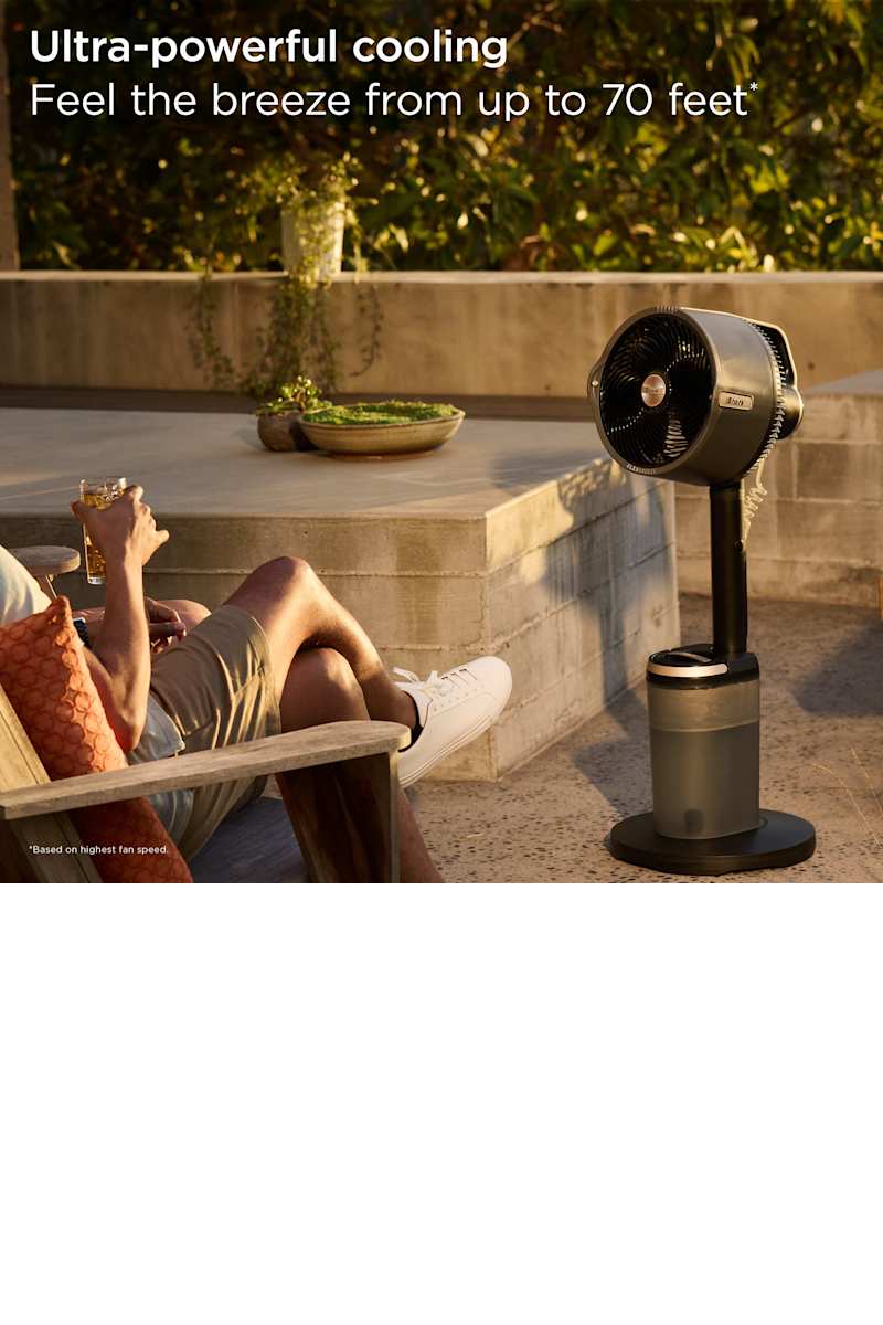 Shark FlexBreeze™ Pro Mist Indoor Outdoor Pedestal Table Fan