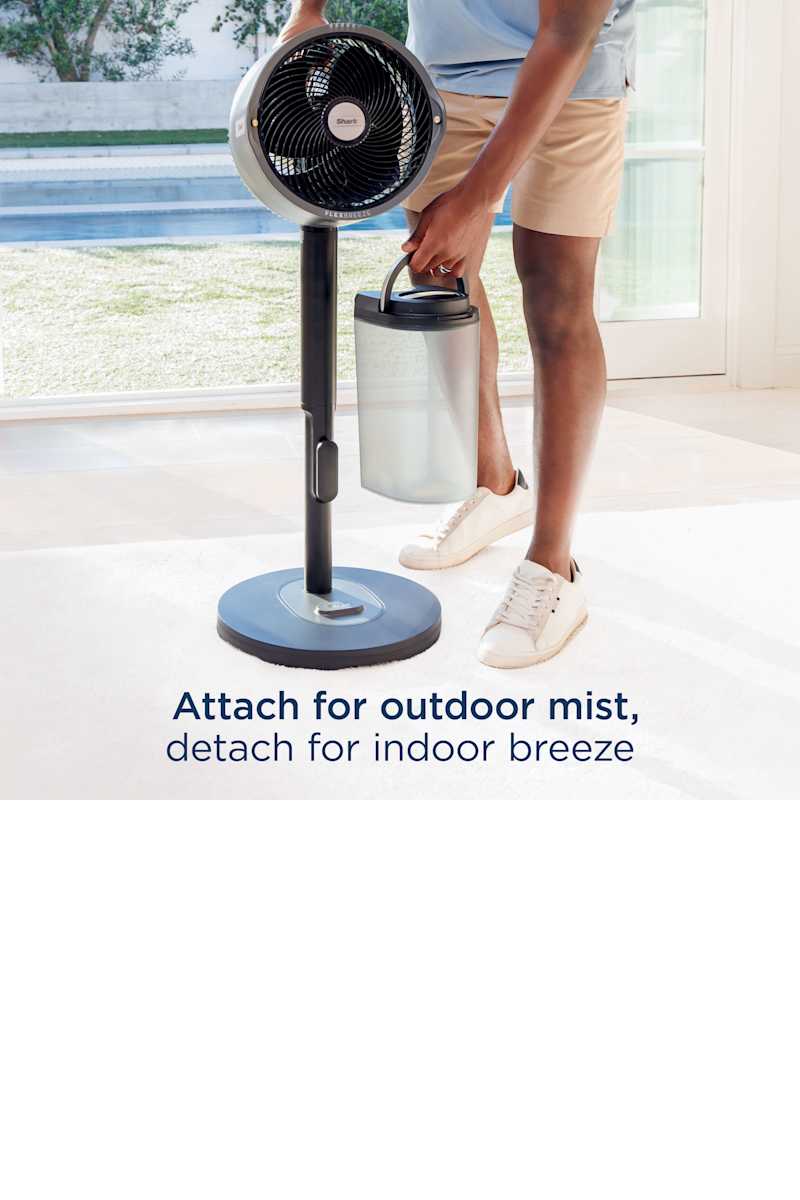 新品未使用　Shark FlexBreeze Pro Mist FA302J Shark FlexBreeze™ Pro Mist Indoor Outdoor Pedestal & Table Fan