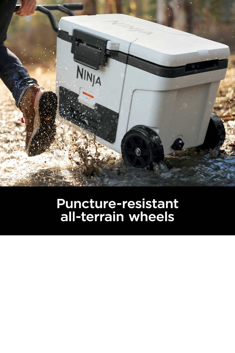 rin様 Ninja FrostVault™ 45qt Wheeled Cooler with Dry Zone, Poolside