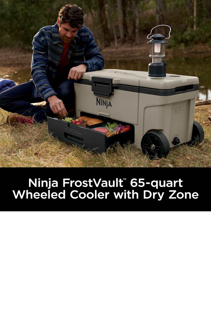 Ninja FrostVault™ 65qt Cooler with Wheels in Birch Beige | SharkNinja