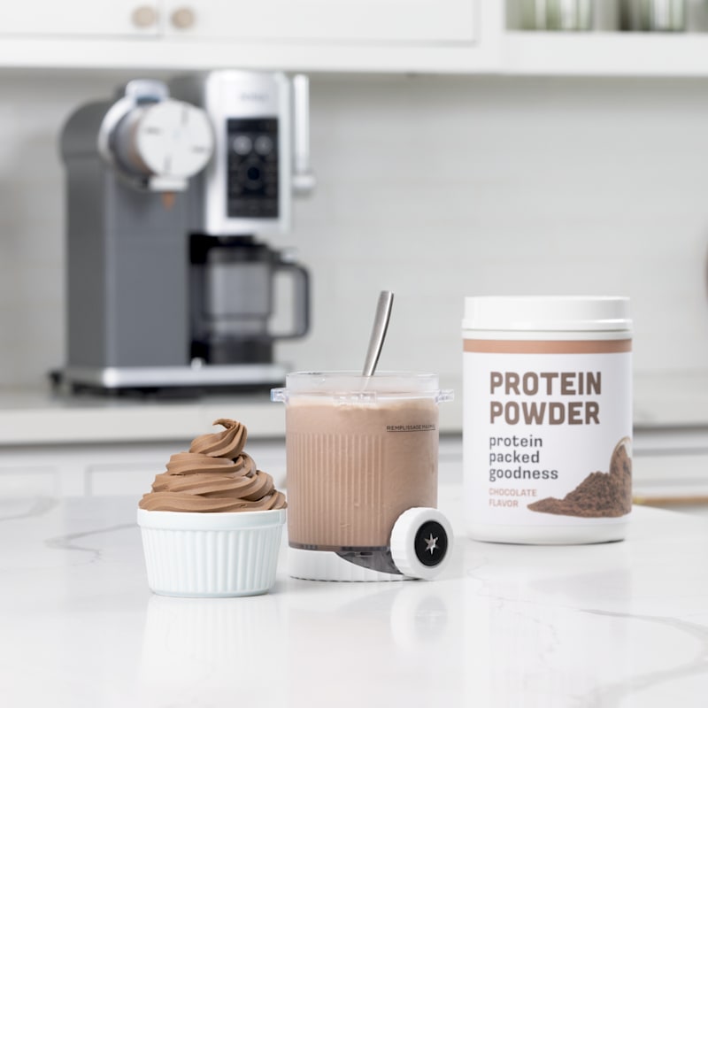 Lot De 2 Récipients + Couvercles Pour Machine à Glace Ninja CREAMi NC700/NC701 - Sans BPA, Allant Au Lave-vaisselle - 1 Pinte (473 Ml)