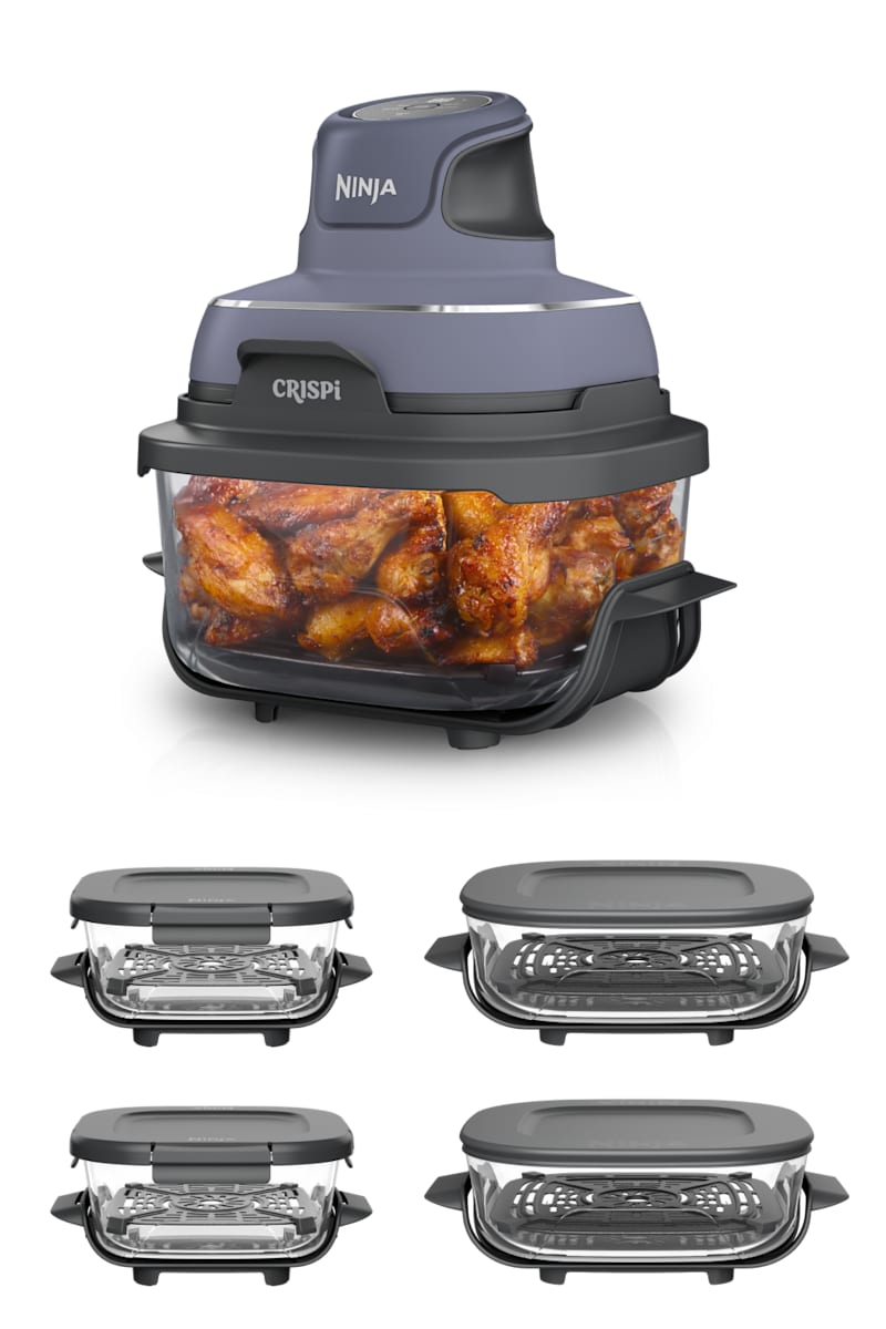 Ninja Crispi™ 4-in-1 Lavender Glass Air Fryer With 2.5QT & 6-Cup