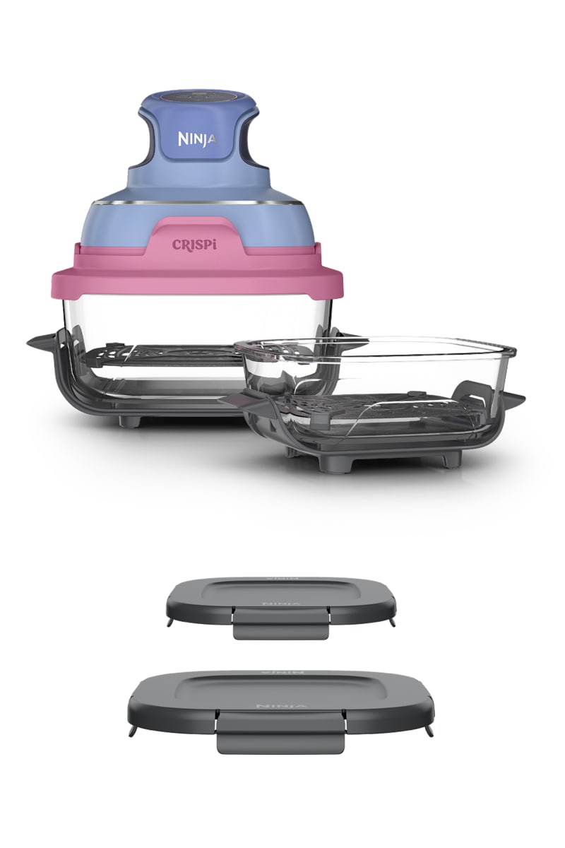 Ninja Crispi® 4-in-1 Portable Glass Air Fryer Cooking System, Plum Daydream