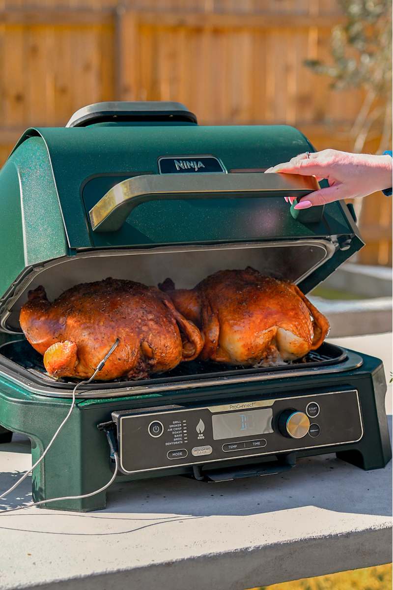 Ninja Woodfire Premium XL BBQ Grill in Black and Gold | SharkNinja