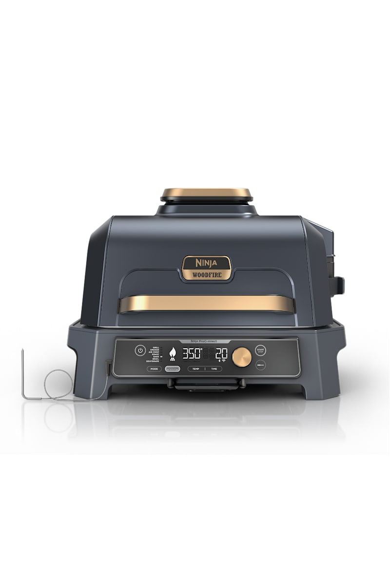 Ninja Woodfire Premium XL BBQ Grill in Blue and Gold | SharkNinja