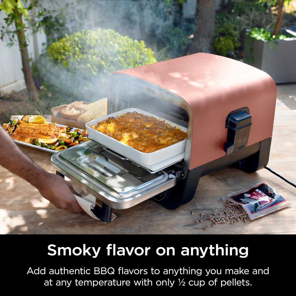 Ninja Woodfire™ 8-in-1 Outdoor Oven with Wireless Thermometer