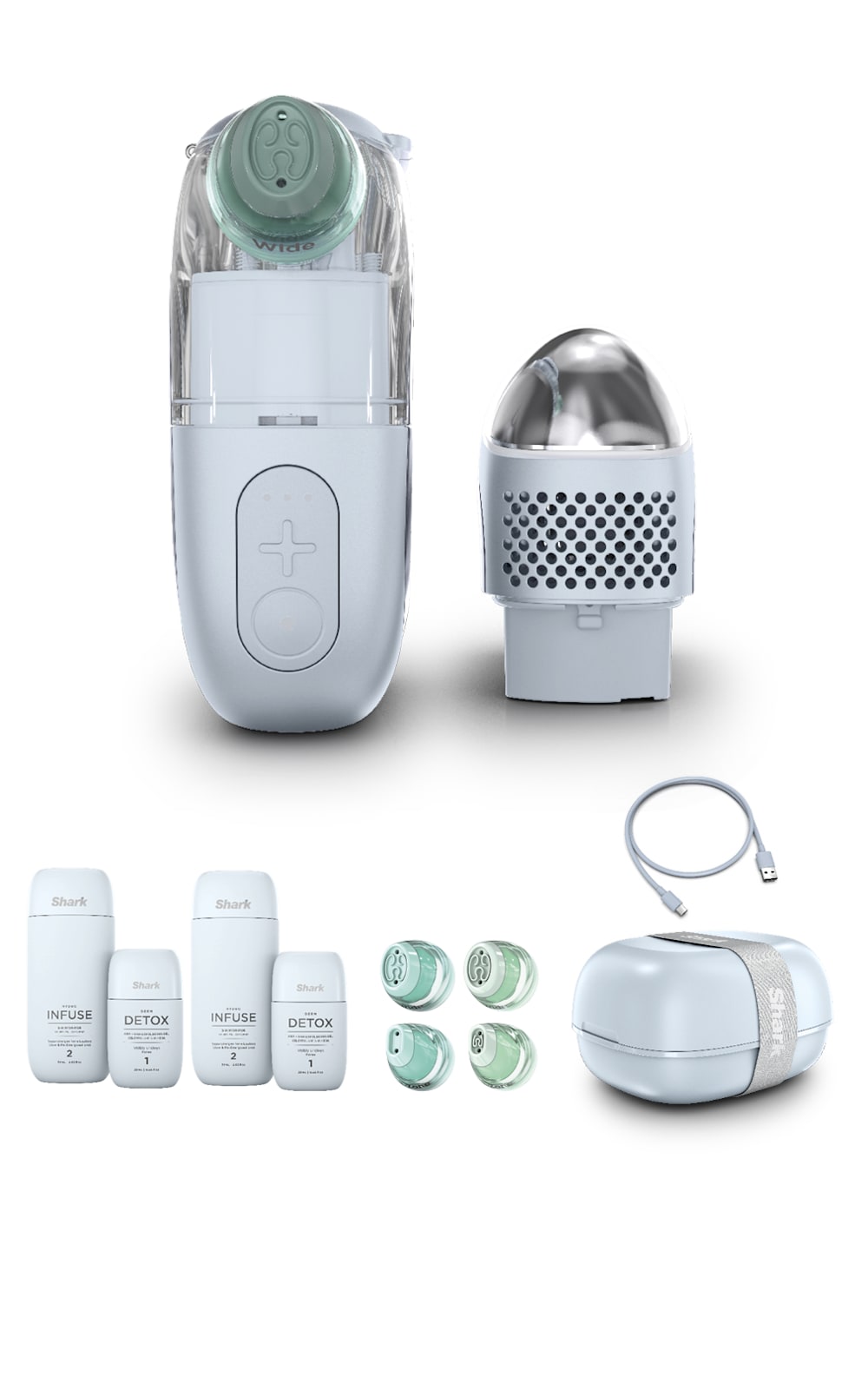 Shark™ FacialPro™ Glow At Home Hydro-Powered Facial System (Blue)