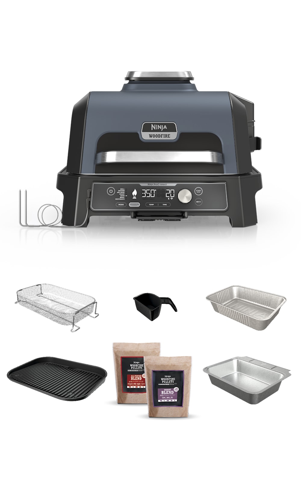 Ninja Woodfire Pro Connect™ Premium XL Outdoor Grill & Smoker