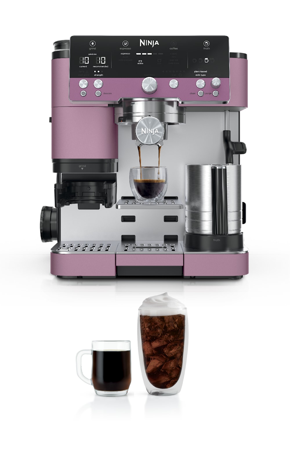 Ninja Luxe™ Café Premier Espresso Machine in Raspberry Blush