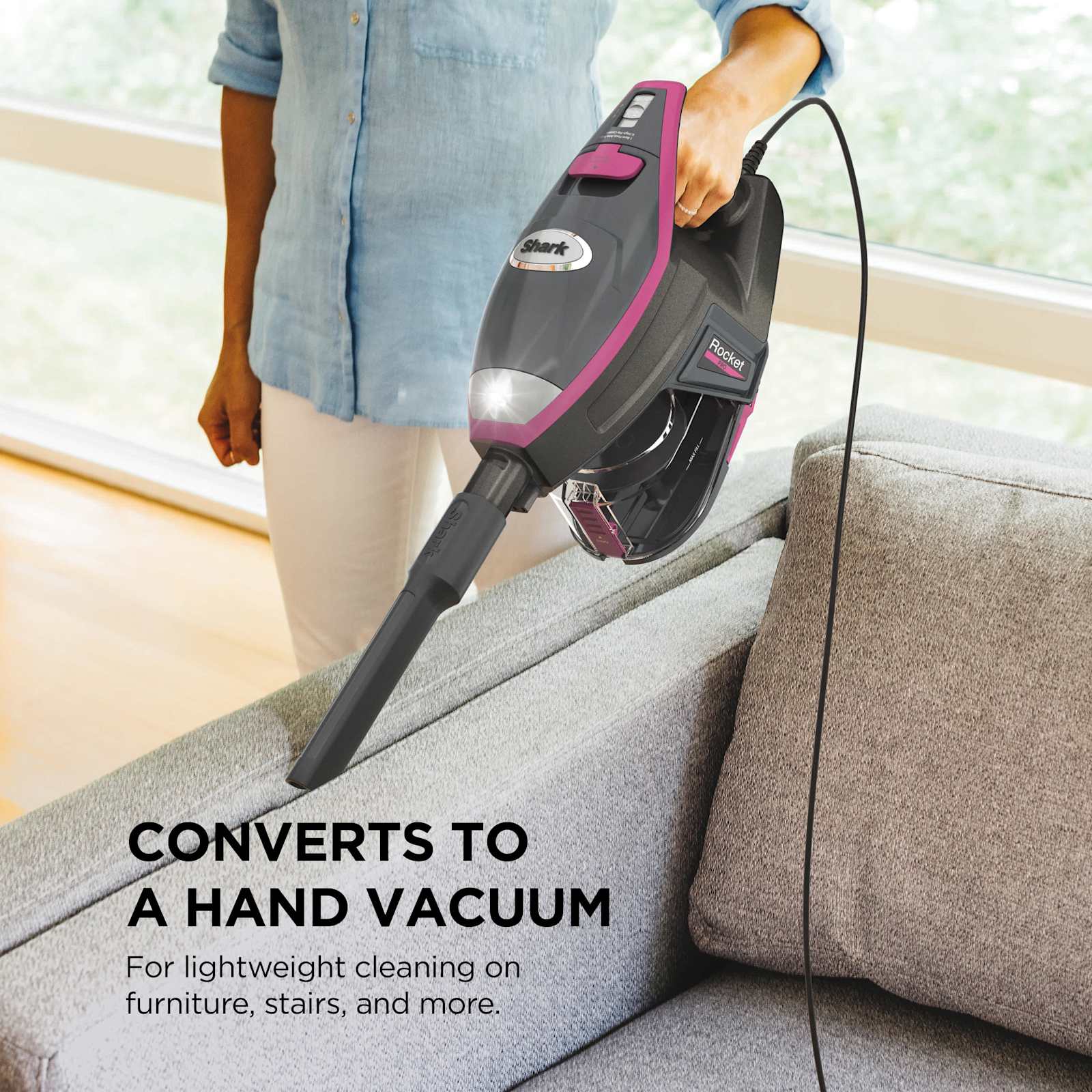 Shark® Rocket® Pro DLX Corded Stick Vacuum Corded Stick Vacuums - Shark