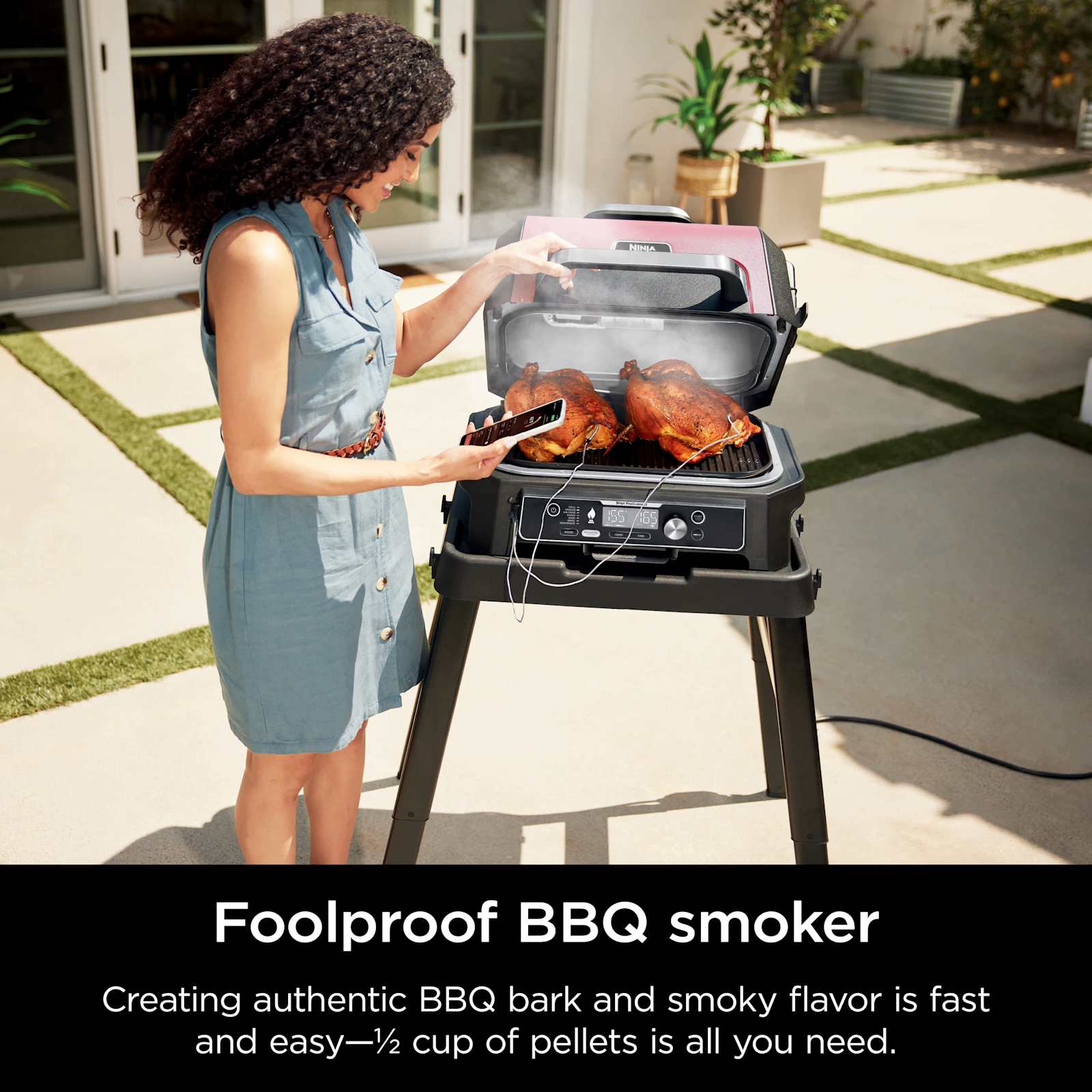 Ninja Woodfire Pro Connect™ Premium XL Outdoor Grill & Smoker