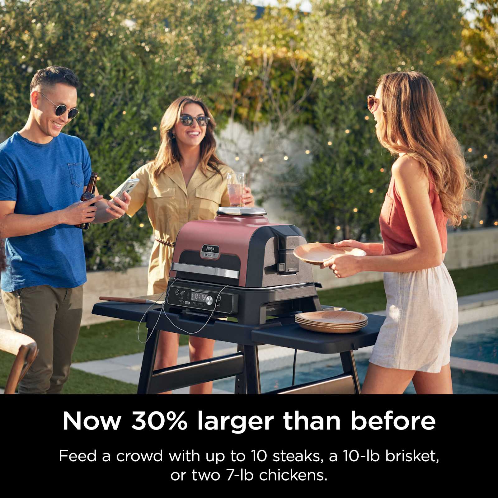 Ninja Woodfire Pro Connect™ Premium XL Outdoor Grill & Smoker
