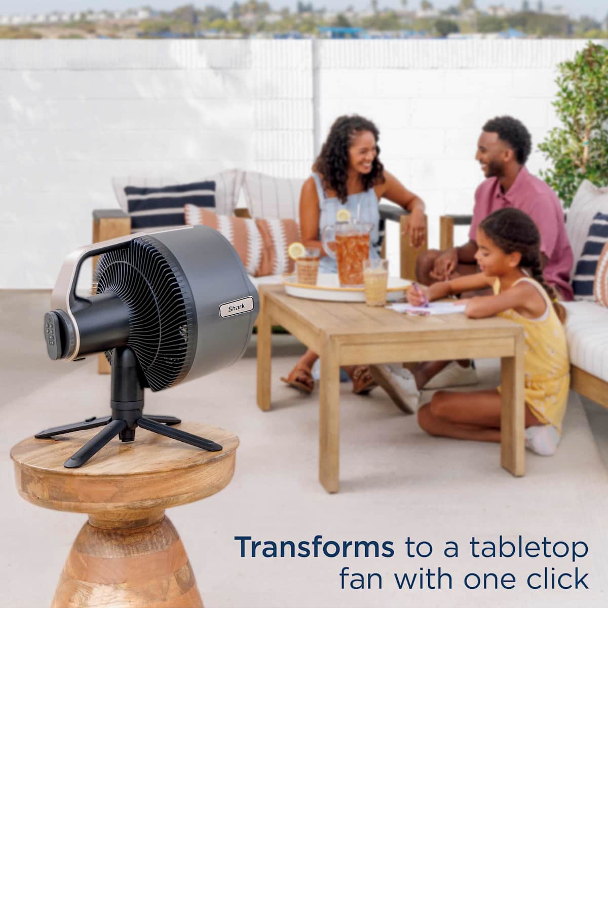 Shark FlexBreeze™ Pro Mist Indoor Outdoor Pedestal & Table Fan With Water Tank