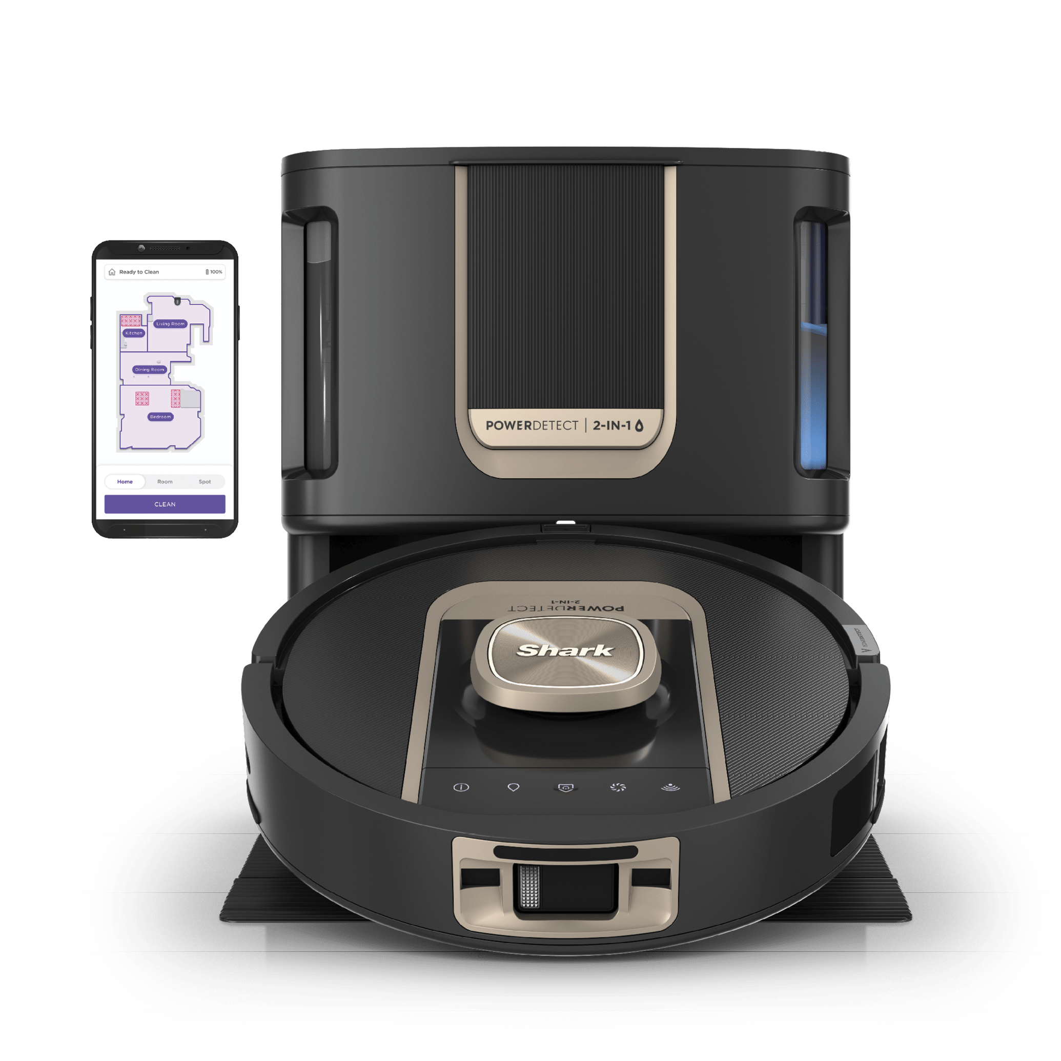 Shark ThermaCharged PowerDetect Wet & Dry Robot Vacuum in Black